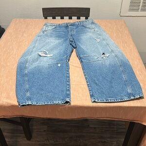 Free People barrel jeans